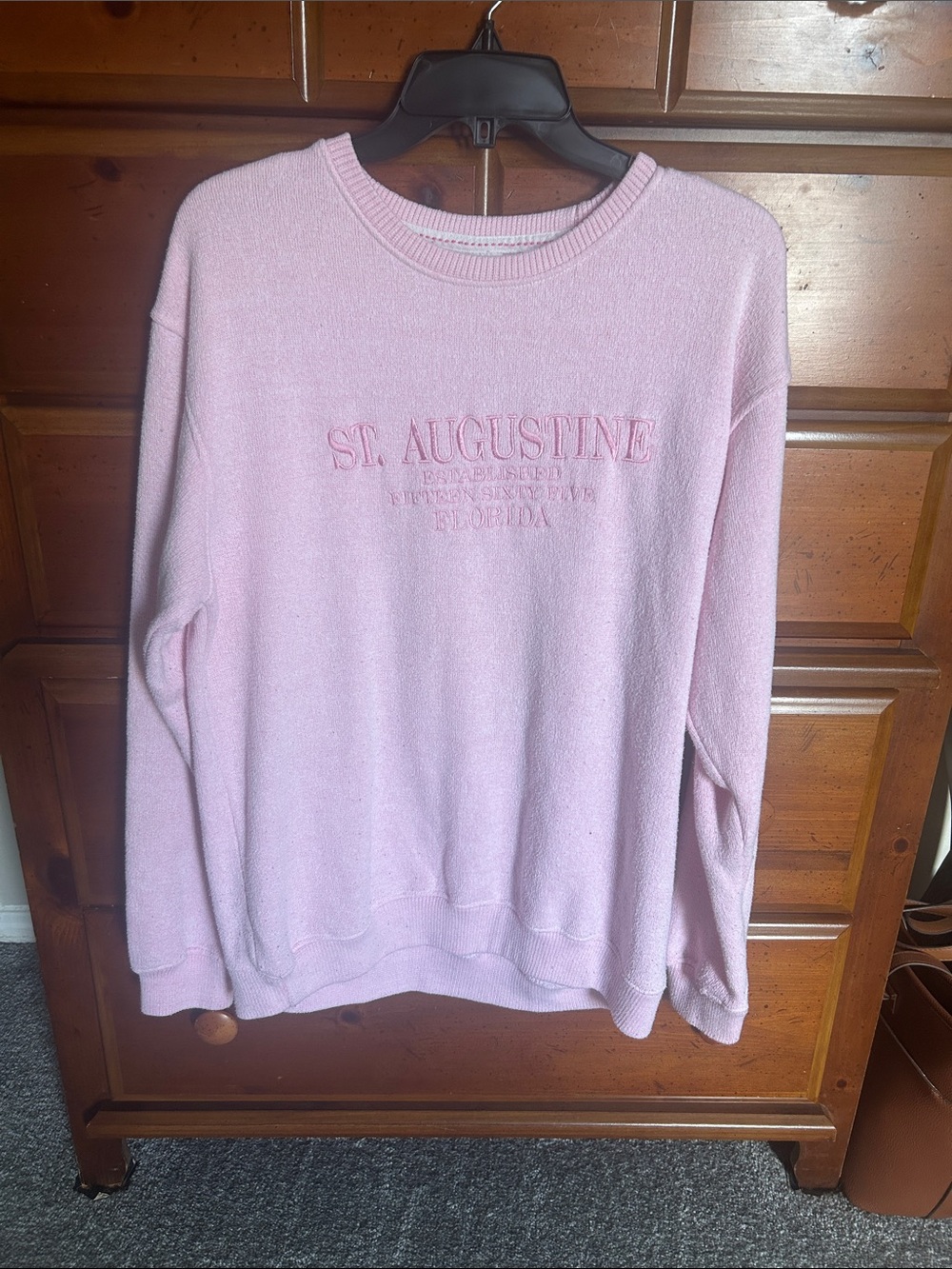 Pacifica Soft Pink 'St. Augustine' Crewneck Sweater
